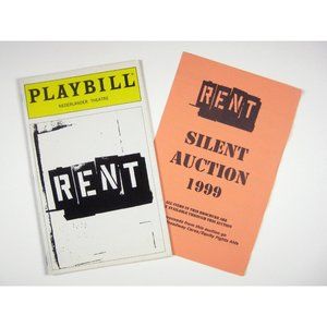 Rent Playbill March 1999 Marcy Harriell Manley Pope Alia Leon Ordell Flyer
